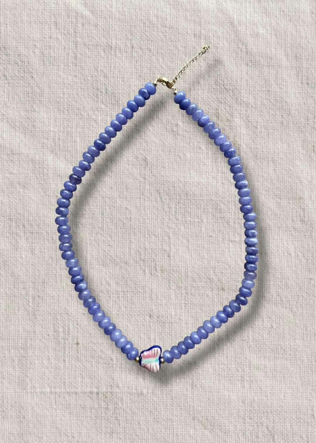 purple butterfly necklace