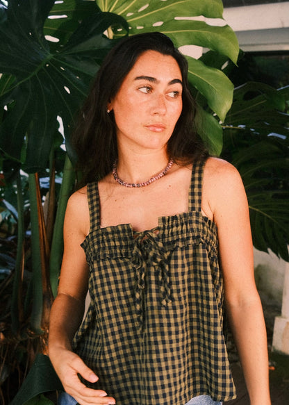 pebbled plum necklace