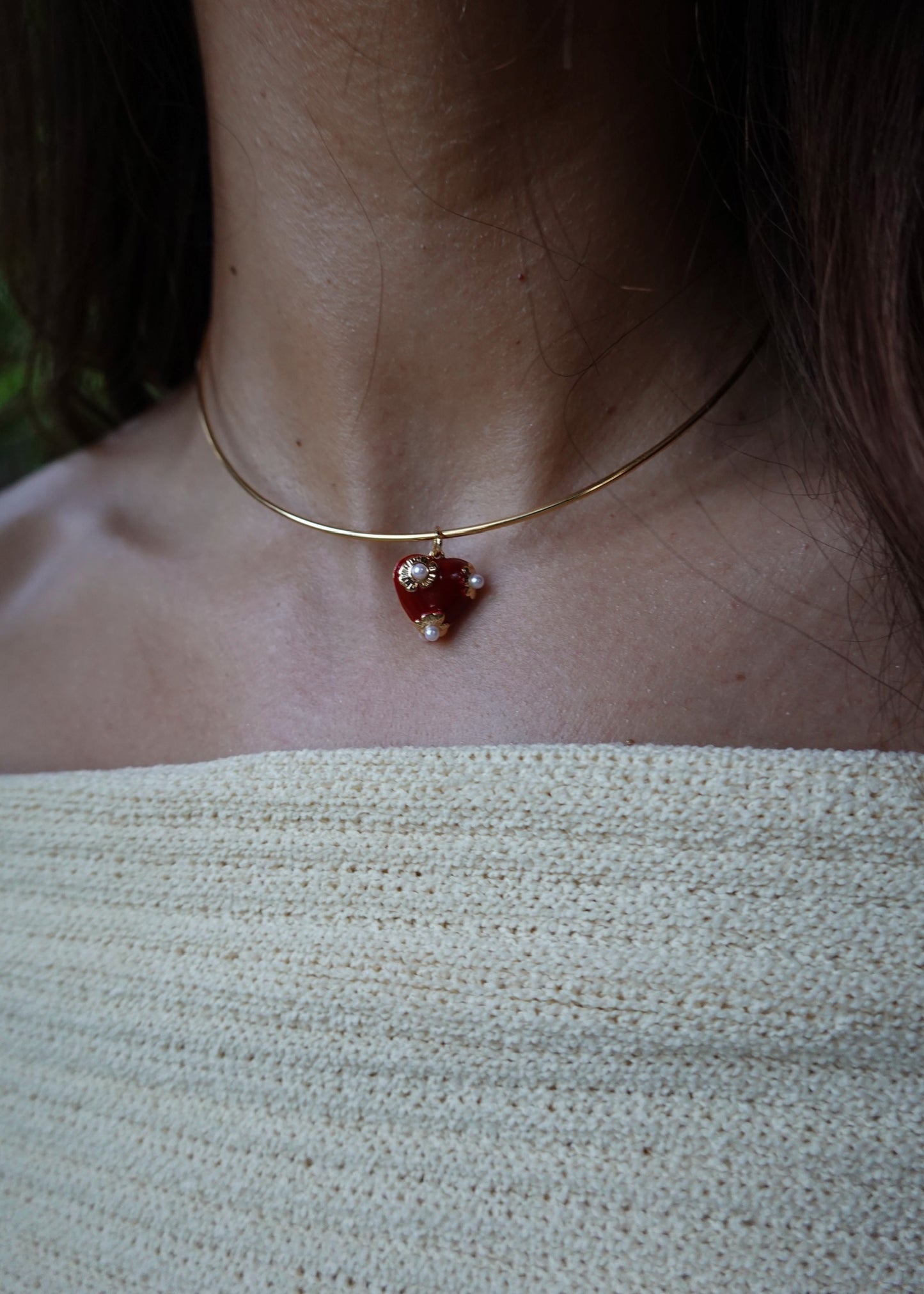 heart collar necklace