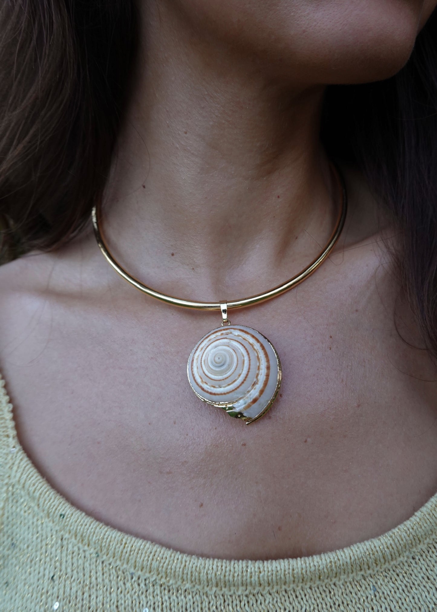sundial collar necklace