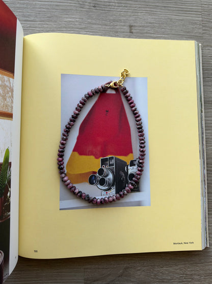 pebbled plum necklace