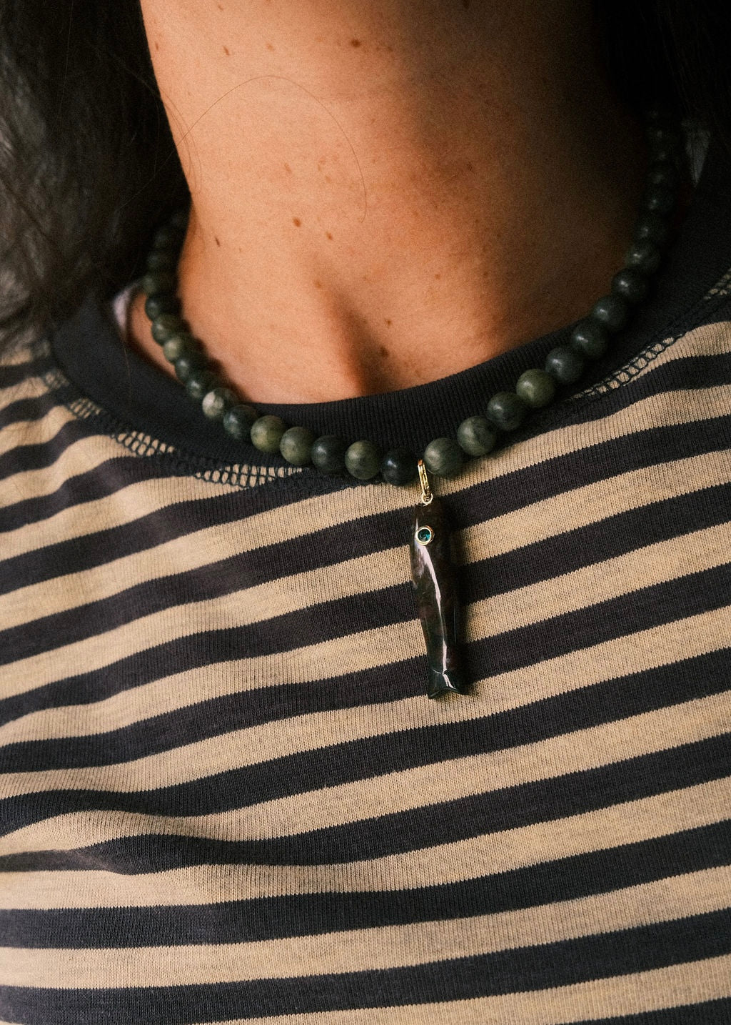 midnight koi necklace