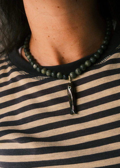midnight koi necklace