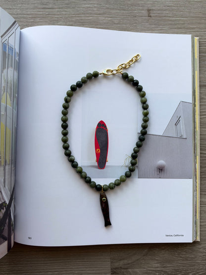 midnight koi necklace