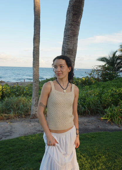 navy paracord fish necklace